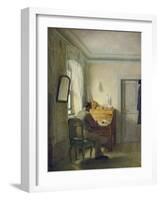 Man Sitting at His Desk-Georg Friedrich Kersting-Framed Giclee Print