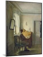 Man Sitting at His Desk-Georg Friedrich Kersting-Mounted Giclee Print