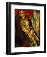 Man Sitting, Homme Assis, c. 1923-Chaim Soutine-Framed Giclee Print