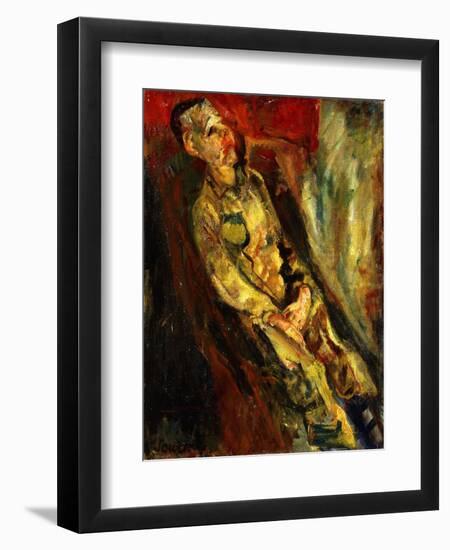 Man Sitting, Homme Assis, c. 1923-Chaim Soutine-Framed Giclee Print