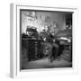 Man Sitting in His Office-null-Framed Photographic Print