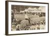 Man Sitting on Giant Ear of Corn-null-Framed Art Print