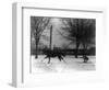 Man Skiing Behind a Horse Photograph - Washington, DC-Lantern Press-Framed Art Print