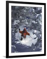 Man Skiing Downhill-null-Framed Photographic Print