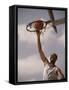 Man Slam-Dunking a Basketball-null-Framed Stretched Canvas