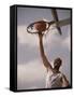 Man Slam-Dunking a Basketball-null-Framed Stretched Canvas