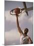 Man Slam-Dunking a Basketball-null-Mounted Photographic Print