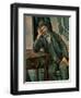 Man Smoking a Pipe, 1890-92-Paul Cézanne-Framed Giclee Print