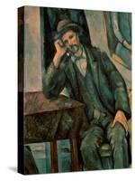 Man Smoking a Pipe, 1890-92-Paul Cézanne-Stretched Canvas