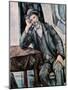 Man Smoking a Pipe-Paul Cézanne-Mounted Giclee Print