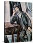 Man Smoking a Pipe-Paul Cézanne-Stretched Canvas