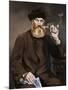 Man Smoking a Pipe-Edouard Manet-Mounted Giclee Print