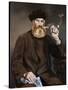 Man Smoking a Pipe-Edouard Manet-Stretched Canvas