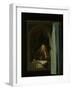 Man Smoking a Pipe-Gerard Dou-Framed Art Print