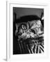 Man Snoring to the Point That His Wife Cannot Even Sleep in the Same Bed Any More-null-Framed Photographic Print