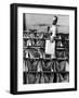 Man Sorting Mail in the State Dept. Building, Each Bag is Labeled with Foreign City Destination-Alfred Eisenstaedt-Framed Photographic Print