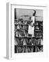 Man Sorting Mail in the State Dept. Building, Each Bag is Labeled with Foreign City Destination-Alfred Eisenstaedt-Framed Photographic Print