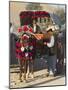 Man Standing by Colourful Horse Cart, Maimana, Faryab Province, Afghanistan-Jane Sweeney-Mounted Photographic Print