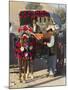 Man Standing by Colourful Horse Cart, Maimana, Faryab Province, Afghanistan-Jane Sweeney-Mounted Photographic Print