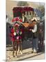 Man Standing by Colourful Horse Cart, Maimana, Faryab Province, Afghanistan-Jane Sweeney-Mounted Photographic Print