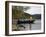 Man Standing in a Boat Fishing-null-Framed Photographic Print