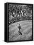 Man Standing in the Center of the Royal Enclosure at Ascot Race Track-Mark Kauffman-Framed Stretched Canvas