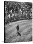 Man Standing in the Center of the Royal Enclosure at Ascot Race Track-Mark Kauffman-Stretched Canvas