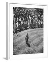 Man Standing in the Center of the Royal Enclosure at Ascot Race Track-Mark Kauffman-Framed Photographic Print