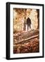 Man Standing in Woods-Steve Allsopp-Framed Photographic Print