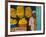 Man Standing Next to Bananas in a Market Stall in Gonder, Gonder, Ethiopia, Africa-Gavin Hellier-Framed Photographic Print