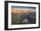 Man standing on rocks looking at clouds at sunset over lake Limmernsee, aerial view-Roberto Moiola-Framed Photographic Print