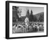 Man Standing with Group of Hounds at Rolling Rock Fox Hunt-Thomas D^ Mcavoy-Framed Photographic Print