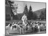 Man Standing with Group of Hounds at Rolling Rock Fox Hunt-Thomas D^ Mcavoy-Mounted Photographic Print