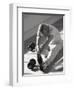 Man Stretching in Gym, New York, New York, USA-Chris Trotman-Framed Photographic Print