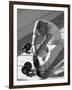 Man Stretching in Gym, New York, New York, USA-Chris Trotman-Framed Photographic Print