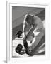 Man Stretching in Gym, New York, New York, USA-Chris Trotman-Framed Photographic Print