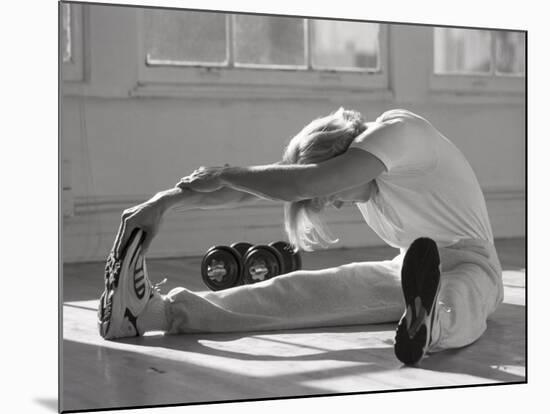 Man Stretching in Gym, New York, New York, USA-Chris Trotman-Mounted Photographic Print