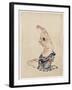 Man Stretching, Published 1830-50-Katsushika Hokusai-Framed Giclee Print