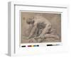 Man Study, 1741 (Drawing)-Jean-Baptiste Oudry-Framed Giclee Print