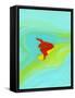 Man surfing-Marie Bertrand-Framed Stretched Canvas