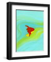 Man surfing-Marie Bertrand-Framed Giclee Print