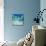 Man Swimming in a Tropical Lagoon in Front of Exotic Island-BlueOrange Studio-Mounted Photographic Print displayed on a wall