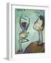 Man Swirls Wine-Tim Nyberg-Framed Giclee Print