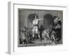 Man Taming Lions-null-Framed Giclee Print