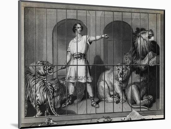 Man Taming Lions-null-Mounted Giclee Print