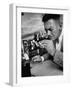 Man Tasting Different Wines-null-Framed Photographic Print