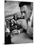 Man Tasting Different Wines-null-Mounted Photographic Print