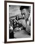 Man Tasting Different Wines-null-Framed Photographic Print