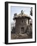 Man Thatches the Roof of His House in the Town of Lalibela, Ethiopia, Africa-Mcconnell Andrew-Framed Photographic Print