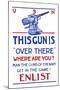 Man the Guns of the Navy, c.1917-null-Mounted Art Print